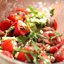 Салат из помидоров, тимьяна и вяленого мяса