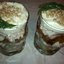 Слоеный салат с куриной грудкой, картофелем и грибами