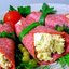 Закусочные рулеты из салями