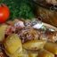 Курица запечённая в духовке с картошкой