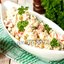 Салат «Боярский» с куриным мясом, овощами и орехами