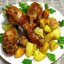 Ножки куриные запеченные с картофелем