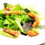 Зелёный салат с горячей сёмгой