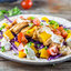 Пряный салат с курицей и овощами