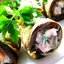 Рулеты с грибами из баклажанов