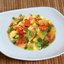 Молодая картошка с кабачками