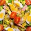 Салат из авокадо с копченой курочкой
