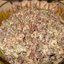 Салат из красной фасоли с сухариками