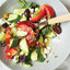 Летний салат из помидоров и огурцов