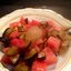 Фруктовый салат с арбузом и сливами