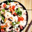 Салат с рисом и креветками
