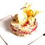 Мясной салат с сардинами