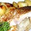 Карп, запеченный в духовке кусочками