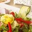 Салат с креветками из перца и моркови