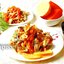 Тёплый салат с курицей, тыквой и грибами