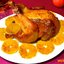 Курица с карамелизованными апельсинами