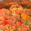 Перец, фаршированный мясом и овощами