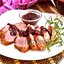 Утиная грудка с брусничным соусом