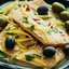 Рыба с оливками и маслинами