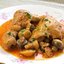 Курица, тушенная с грибами и овощами