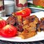 Говядина запечённая с помидорами и кольраби
