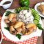 Перепела фаршированные овощами