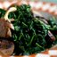 шпинат с грибами и сыром