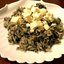 Греческая рисовая каша «Spanakorizo» со шпинатом и сыром фета