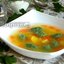 Овощной суп с галушками из шпината
