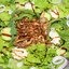 Зеленый салат-ассорти с жареными вешенками и сыром