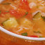Деревенский овощной суп с ракушками
