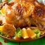 Курица, фаршированная апельсинами
