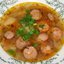 Суп с сосисками и макаронами