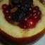 Яблоки фаршированные клюквой и изюмом