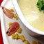 Кукурузный крем-суп с креветками