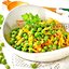 Гарнир из зелёного горошка