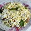 Теплый салат с курицей и кабачком