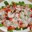 Клубный салат с креветками