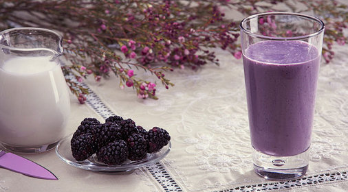 Ежевичный милкшейк