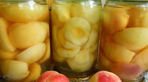 Персики консервированные в сиропе