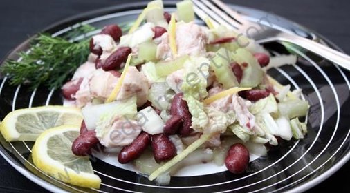 Салат из красной фасоли