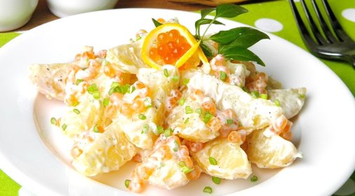 Салат с икрой