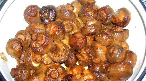 Запеченные шампиньоны