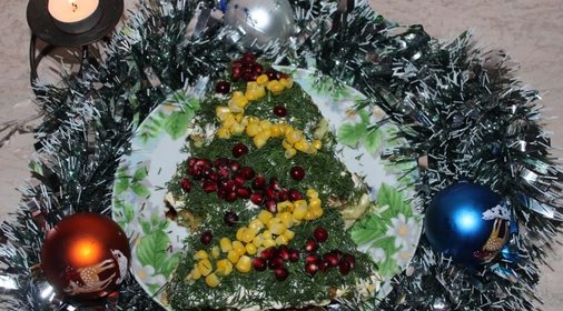 Салат Елочка