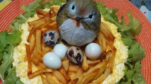 Салат Гнездо глухаря