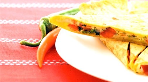Квесадильи с кукурузой и острым перцем