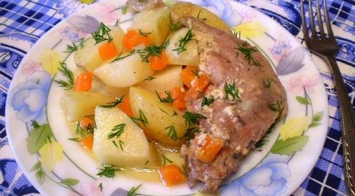 Уточка со сливками и молодым картофелем