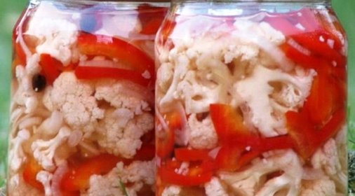 Цветная капуста с перцем