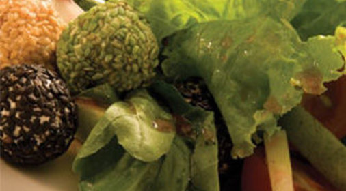 Теплый постный салат