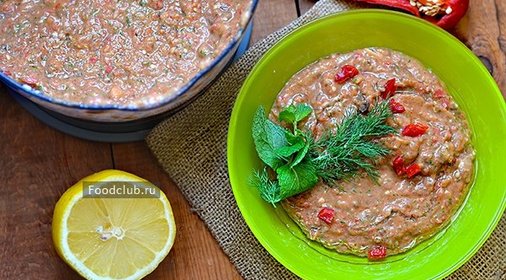 Баклажанная икра (сырая)